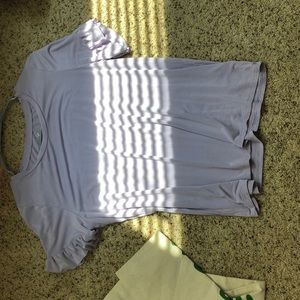 american eagle soft and sexy ruffle sleeve shirt.